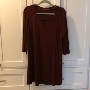 CUT LOOSE red/black striped dress